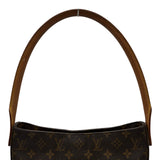 ルイ・ヴィトン LOUIS VUITTON ルーピングGM M51145 ブラウン モノグラム/レザー レディース ショルダーバッグ