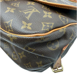 ルイ・ヴィトン LOUIS VUITTON ソミュール35 M42254 ブラウン モノグラム/レザー レディース ショルダーバッグ