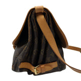 ルイ・ヴィトン LOUIS VUITTON ソミュール35 M42254 ブラウン モノグラム/レザー レディース ショルダーバッグ