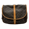 ルイ・ヴィトン LOUIS VUITTON ソミュール35 M42254 ブラウン モノグラム/レザー レディース ショルダーバッグ