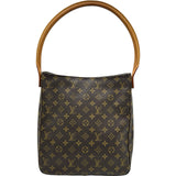 ルイ・ヴィトン LOUIS VUITTON ルーピングGM M51145 ブラウン モノグラム・キャンバス レディース ショルダーバッグ