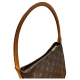 ルイ・ヴィトン LOUIS VUITTON ルーピングMM M51146 ブラウン モノグラムキャンバス レディース ハンドバッグ