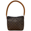 ルイ・ヴィトン LOUIS VUITTON ルーピングMM M51146 ブラウン モノグラムキャンバス レディース ハンドバッグ