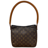 ルイ・ヴィトン LOUIS VUITTON ルーピングMM M51146 ブラウン モノグラムキャンバス レディース ハンドバッグ
