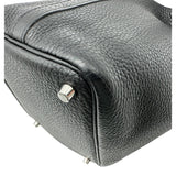 エルメス HERMES ピコタンロックPM Z刻 ブラック シルバー金具 トリヨン レディース ハンドバッグ