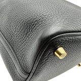 エルメス HERMES ピコタンロックPM B刻 ブラック ゴールド金具 トリヨン レディース ハンドバッグ