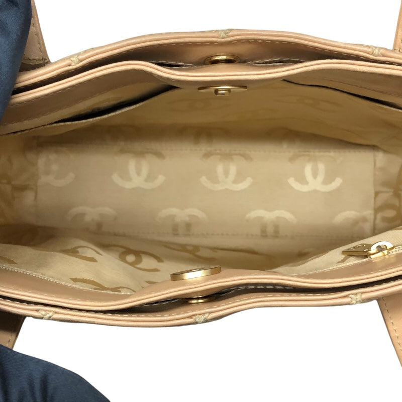 シャネル CHANEL ワイルドステッチ ハンドバッグ A18126 ベージュ
