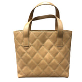 シャネル CHANEL ワイルドステッチ ハンドバッグ A18126 ベージュ ゴールド金具 レザー レディース トートバッグ