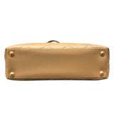 シャネル CHANEL ワイルドステッチ ハンドバッグ A18126 ベージュ ゴールド金具 レザー レディース トートバッグ