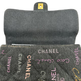 シャネル CHANEL デニムスモールフラップバッグ AS3135 ブラック ゴールド金具 デニム レディース ショルダーバッグ