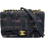 シャネル CHANEL デニムスモールフラップバッグ AS3135 ブラック ゴールド金具 デニム レディース ショルダーバッグ