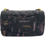 シャネル CHANEL デニムスモールフラップバッグ AS3135 ブラック ゴールド金具 デニム レディース ショルダーバッグ