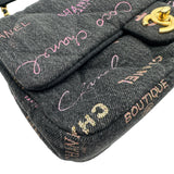シャネル CHANEL デニムスモールフラップバッグ AS3135 ブラック ゴールド金具 デニム レディース ショルダーバッグ