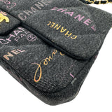 シャネル CHANEL デニムスモールフラップバッグ AS3135 ブラック ゴールド金具 デニム レディース ショルダーバッグ