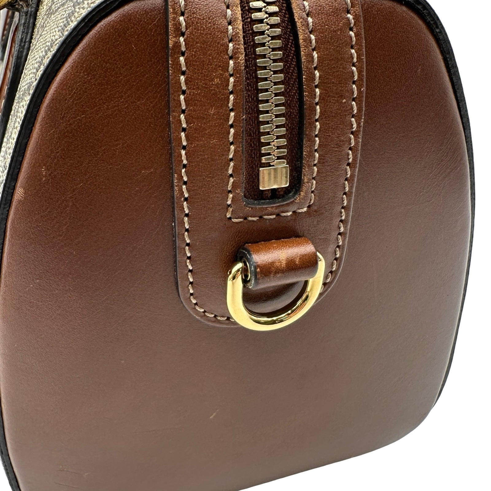 グッチ GUCCI GGスプリーム スモールボストンバッグ 409529 ブラウン