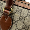 グッチ GUCCI GGスプリーム スモールボストンバッグ 409529 ブラウン レディース ハンドバッグ ショルダーバッグ
