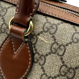 グッチ GUCCI GGスプリーム スモールボストンバッグ 409529 ブラウン レディース ハンドバッグ ショルダーバッグ