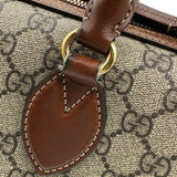 グッチ GUCCI GGスプリーム スモールボストンバッグ 409529 ブラウン レディース ハンドバッグ ショルダーバッグ
