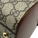 グッチ GUCCI GGスプリーム スモールボストンバッグ 409529 ブラウン レディース ハンドバッグ ショルダーバッグ
