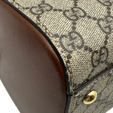 グッチ GUCCI GGスプリーム スモールボストンバッグ 409529 ブラウン レディース ハンドバッグ ショルダーバッグ