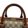 グッチ GUCCI GGスプリーム スモールボストンバッグ 409529 ブラウン レディース ハンドバッグ ショルダーバッグ