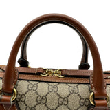 グッチ GUCCI GGスプリーム スモールボストンバッグ 409529 ブラウン レディース ハンドバッグ ショルダーバッグ