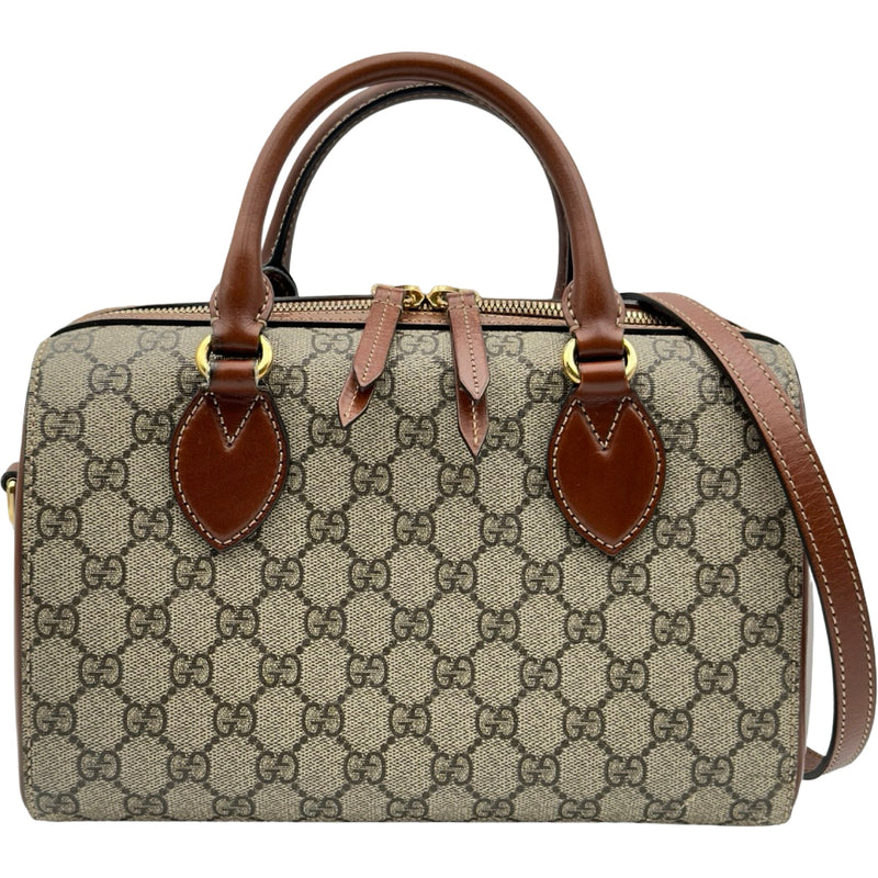 グッチ GUCCI GGスプリーム スモールボストンバッグ 409529 ブラウン