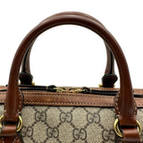 グッチ GUCCI GGスプリーム スモールボストンバッグ 409529 ブラウン レディース ハンドバッグ ショルダーバッグ