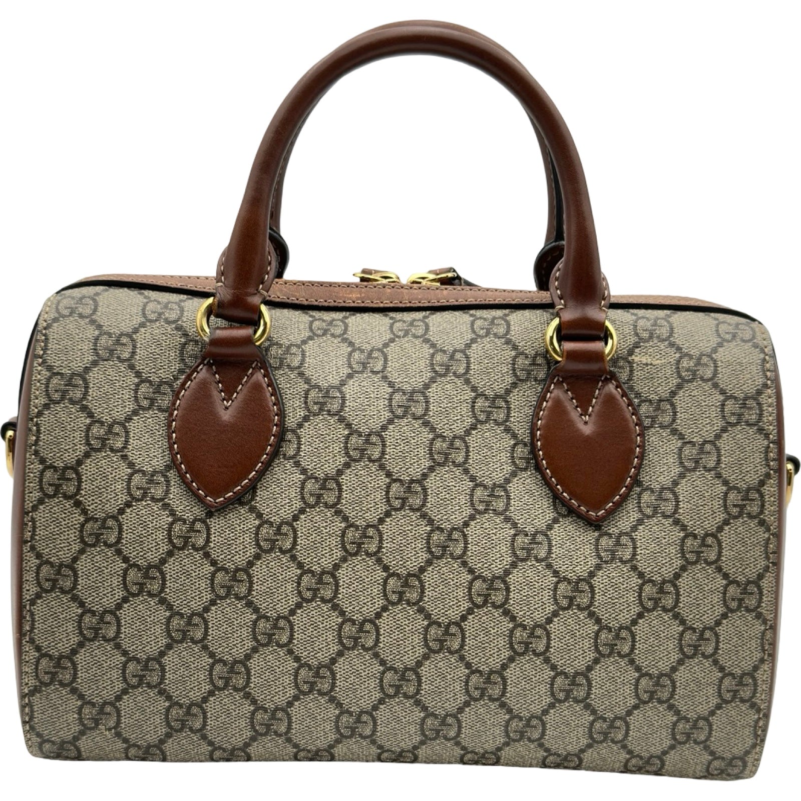 グッチ GUCCI GGスプリーム スモールボストンバッグ 409529 ブラウン