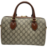 グッチ GUCCI GGスプリーム スモールボストンバッグ 409529 ブラウン レディース ハンドバッグ ショルダーバッグ