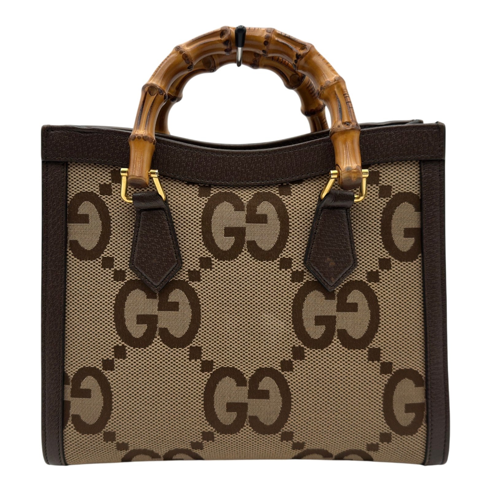 GUCCI グッチ トートバッグ ハンドバッグ GG柄 ブラウン キャンバス グッチ GUCCI ダイアナスモールトートバッグ 660195 ブラウン ジャンボ