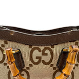 グッチ GUCCI ダイアナスモールトートバッグ 660195 ブラウン ジャンボGGキャンバス/レザー レディース トートバッグ