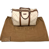 グッチ GUCCI GGプラスボストンバッグ 193603 アイボリー キャンバス レディース ボストンバッグ