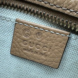 グッチ GUCCI ソーホー ラウンドショルダーバッグ 747779 ベージュ レザー レディース ショルダーバッグ