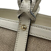 グッチ GUCCI ロゴトートバッグ 247209 ベージュ/ホワイト リネン レディース ショルダーバッグ