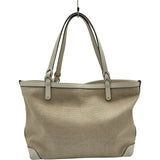 グッチ GUCCI ロゴトートバッグ 247209 ベージュ/ホワイト リネン レディース ショルダーバッグ