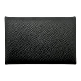 エルメス HERMES カルヴィ Y刻 ブラック エプソン レディース カードケース