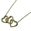 ティファニー TIFFANY＆CO トリプルハートネックレス ゴールド 750 ジュエリー