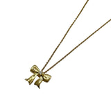 ティファニー TIFFANY＆CO リボンネックレス イエローゴールド 750 ダイヤモンド ジュエリー