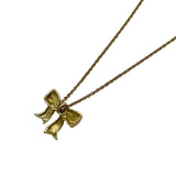 ティファニー TIFFANY＆CO リボンネックレス イエローゴールド 750 ダイヤモンド ジュエリー