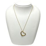 ティファニー TIFFANY＆CO オープンハートネックレス イエローゴールド 750 ジュエリー