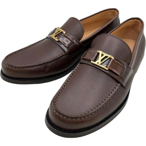 【極美品】ルイヴィトン ローファー 34 パテントレザー ダークブラウン LV 2300045926104_1_600x600_crop_c