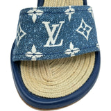 ルイ・ヴィトン LOUIS VUITTON マイアライン ウェッジソールサンダル ブルー レディース サンダル
