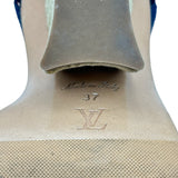 ルイ・ヴィトン LOUIS VUITTON マイアライン ウェッジソールサンダル ブルー レディース サンダル