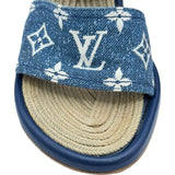 ルイ・ヴィトン LOUIS VUITTON マイアライン ウェッジソールサンダル ブルー レディース サンダル
