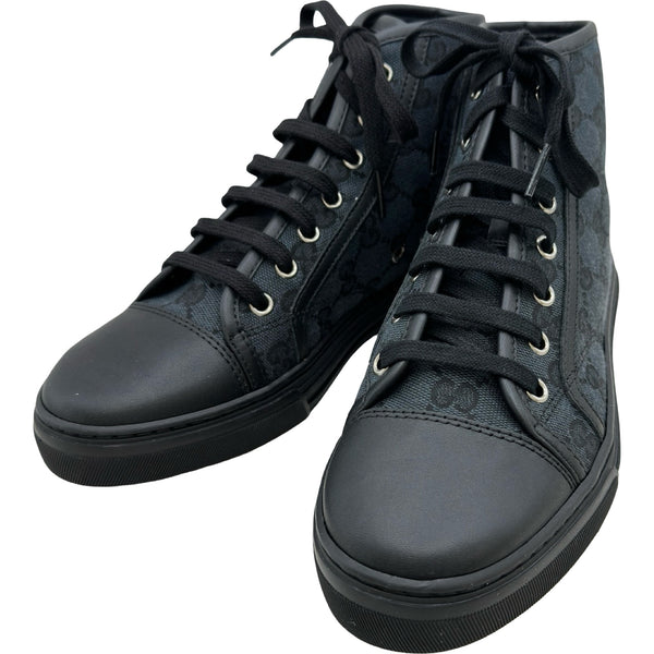 GUCCI ハイカットスニーカー ブラック グッチ GUCCI GG総柄キャンバスハイカットスニーカー ブラック