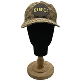 グッチ GUCCI GG総柄ロゴパッチキャップ 575253 ベージュ コットン ユニセックス その他ファッション雑貨