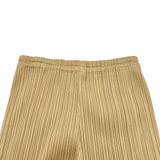 PLEATS PLEASE ISSEY MIYAKE プリーツロングパンツ PP04-JF609 ベージュ ポリエステル レディース その他ボトムス