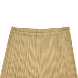PLEATS PLEASE ISSEY MIYAKE プリーツロングパンツ PP04-JF609 ベージュ ポリエステル レディース その他ボトムス