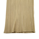 PLEATS PLEASE ISSEY MIYAKE プリーツロングパンツ PP04-JF609 ベージュ ポリエステル レディース その他ボトムス